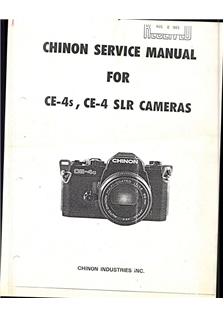 Chinon CE 4 manual. Camera Instructions.